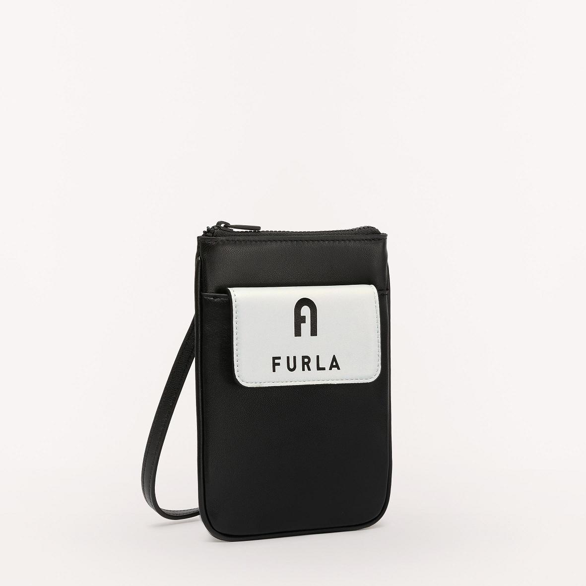 Furla Iris Tasker Tilbud - Mini Tasker Dame Sort Hvide JVH571236